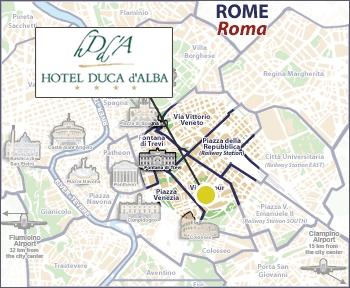 Location - Duca d'Alba Hotel, Rome